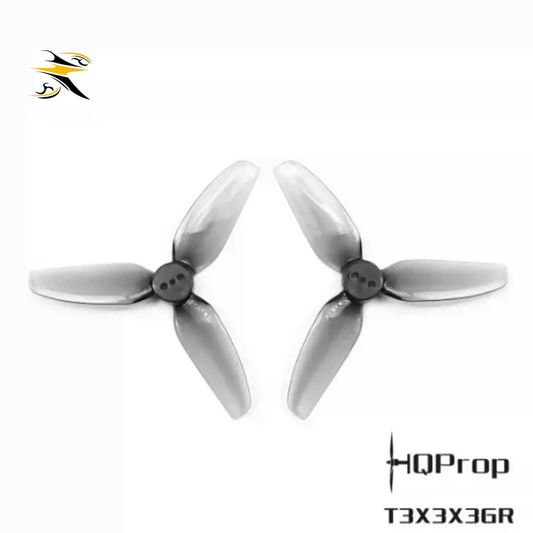 HQProp T3X3X3 3-Inch Tri-Blade FPV Propeller Set | 2CW+2CCW | T-Mount