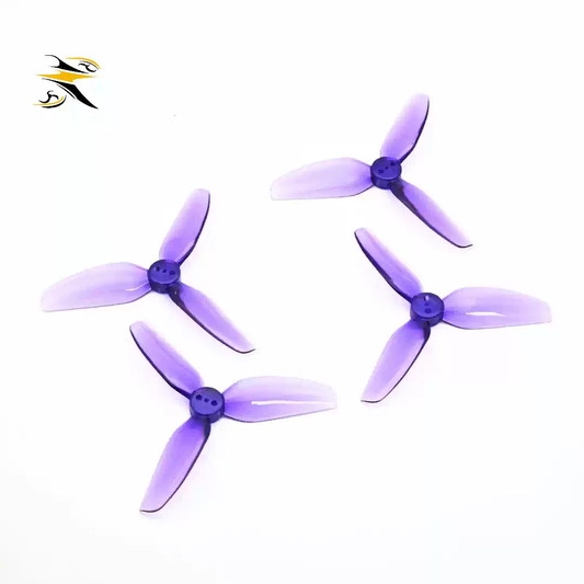 HQProp T3X3X3 3-Inch Tri-Blade FPV Propeller Set | 2CW+2CCW | T-Mount