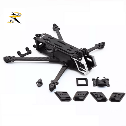 RATEFPV L40 Pro FPV frame kit including complete TPU accessories for DJI O3, DJI O4, and DJI O4 Pro installation, designed for quick assembly and flexible customization.