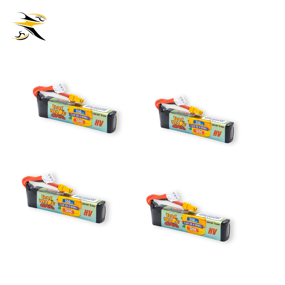 DAI WANG GAU 7.4V 2S 550mAh 120C LiPo Battery