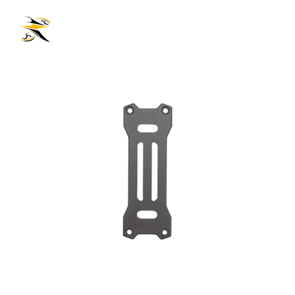 Black carbon fiber top plate for RATEFPV W20 2-inch FPV frame, with precision-cut mounting holes and slots for lightweight strength, part of the W20 quadcopter frame kit.
