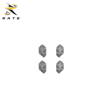 Set of four 3D printed landing feet for the RATE W20 FPV frame, shock-absorbing landing pads to protect motors and frame during hard landings.