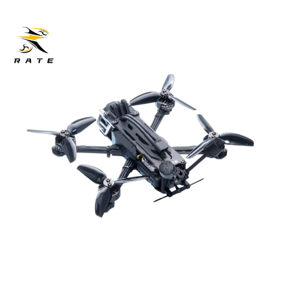 Rear angled product image of RATE S30 Pro FPV drone, compact 3-inch frame structure, ideal for outdoor freestyle flying and post-production Gyroflow editing.