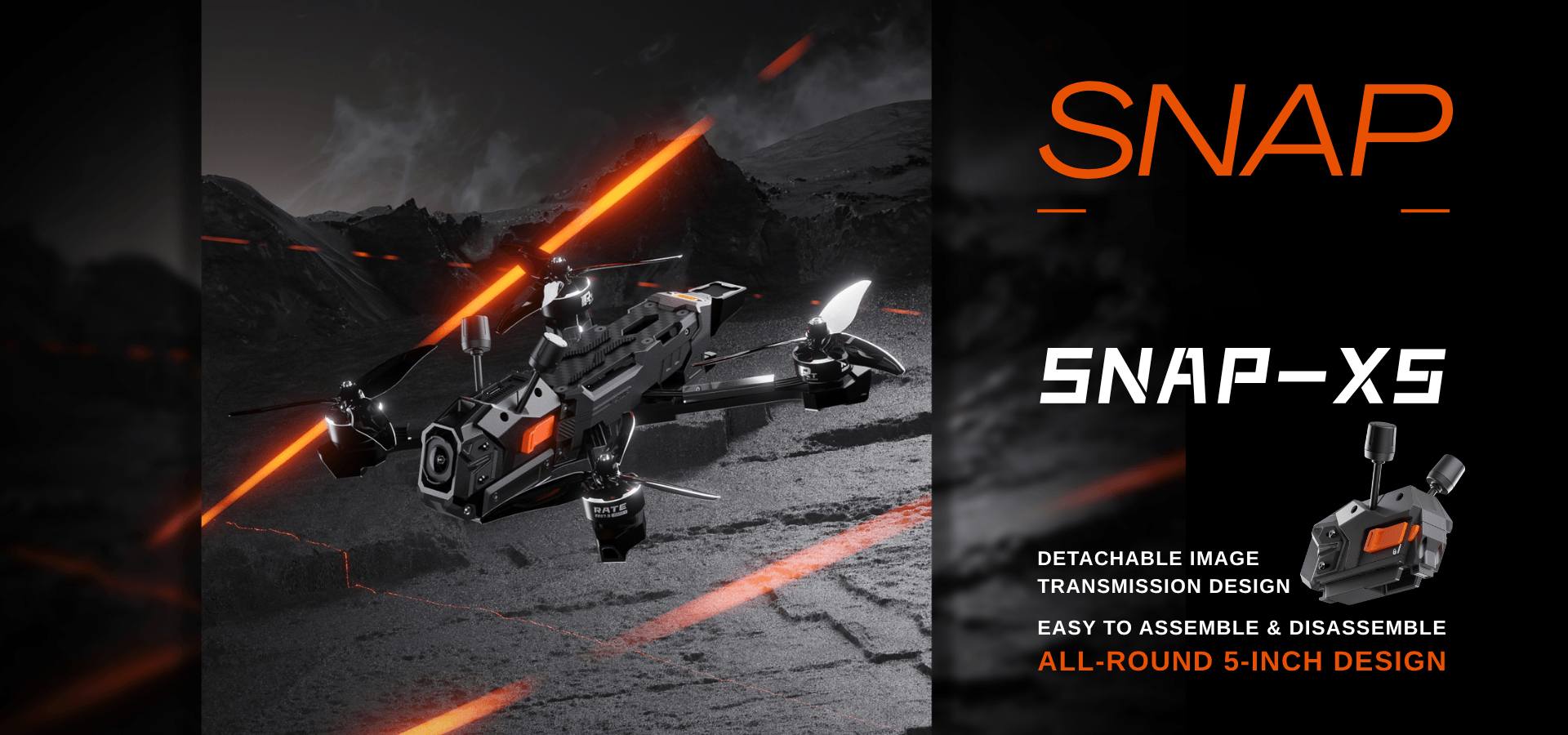 RATEFPV Snap X5  5 Inch Freestyle ELRS  FPV Drone