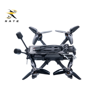 Top-down rear photo of RATE S30 S30 Pro 3-inch FPV quad, with built-in Bluetooth for Betaflight mobile tuning, internal wiring layout for DJI O4 digital transmission.